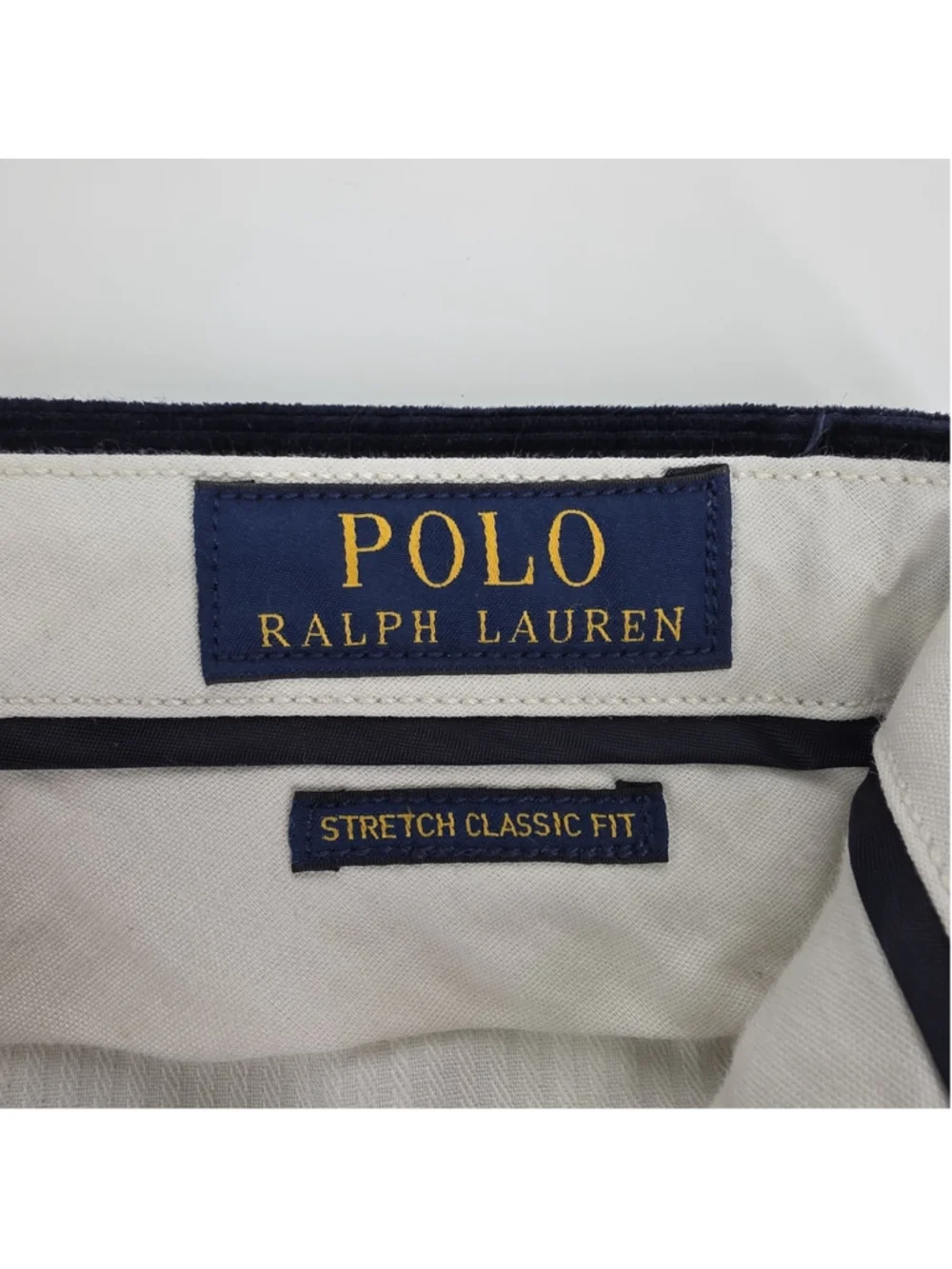 Polo Ralph Lauren Stretch Classic Fit Corduroy Pants Mens 38x30 Navy Cotton